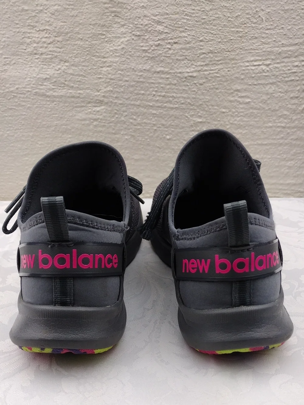 New Balance Nergize Sport Castle Rock Pink Round Toe Mesh Lace Up Athletic Shoe